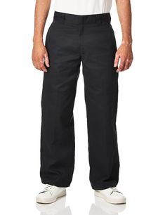 PRICES MAY VARY. Sits at waist with a generous fit in seat and thigh; straight leg Reinforced knees 8.5 oz. Heavyweight Twill, 65% Polyester/35% Cotton Easy-care stain resistant, Wrinkle resistant Sturdy metal hook-and-bar closure secures waistband Best Work Pants, Safety Clothing, Work Pants, Workout Pants, Work Wear, Top Styles, Fashion Branding, Straight Leg, Loose Fitting