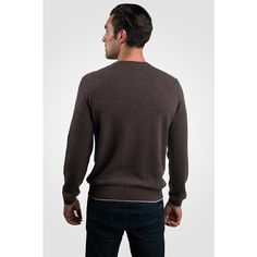 Densely knitted with the world's finest cashmere. This classic 2-ply cashmere v neck sweater is a modern wardrobe staple for men. Super versatile minimalist design, light weight yet extremely cozy. Extra long staple fiber with tight knit ensures long lasting performance. Long sleeves, Ribbed v-neck, ribbed cuffs and hem. Superior softness with easy fit comfort. our famously soft first quality cashmere offers ultra cozy comfort. We travel to the remote mountains of Mongolia to make this sweater w Classic Cashmere V-neck Sweater With Long Sleeves, Classic Long Sleeve Cashmere V-neck Sweater, Brown Cashmere V-neck Sweater, Brown Fine Knit Cashmere Sweater, Casual Brown Cashmere Top, Classic Merino Wool V-neck Sweater In Fine Knit, Casual Brown Cashmere Sweater, Classic V-neck Sweater With Ribbed Cuffs In Merino Wool, Classic V-neck Cardigan With Ribbed Collar