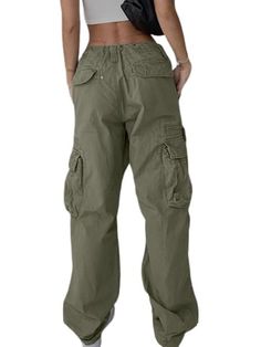 PRICES MAY VARY. Fabric: Emmiol clothing made from a soft and breathable cotton blend fabric, these cargo pants are comfortable and easy to wear all day long.（ Notice：The size of the pants is too loose, please place an order and buy one size smaller according to your own size ） Style: These cargo women pant feature a trendy combination of casual, street, hip-pop, vintage, and punk styles that can be dressed up or down to suit any occasion. Design: Y2k clothing pants/ Cargo pants for women/ Y2k c Tactical Streetwear, Best Work Pants, Cargo Pants For Women, School Pants, Cargo Outfit, Cargo Work Pants, 2000s Fashion Trends, Women Cargo Pants, Baggy Cargo Pants