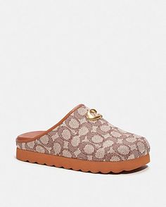 COACH® | Blake Clog With Rivets Coach Slip-on Mules, Coach Leather Mules With Round Toe, Casual Coach Slip-on Mules, Travel Jacket, Watch Belt, Sale Store, Soft Girl, Rivets, Store Fronts