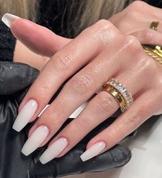 Trendy Vacation Nails, Long White Nails, خواتم خطوبة, Bridesmaids Nails, Simple Gel Nails, Chic Nails