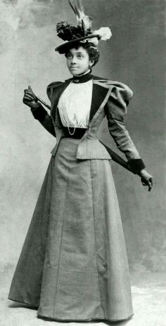 1900s -1910s Black Fashion, Edwardian African American Clothing Photos Lily Elsie, Victorian Era Fashion, African American Fashion, 1890s Fashion, Vintage Black Glamour, 19th Century Fashion, Retro Pin Up, Victorian Clothing, Victorian Women