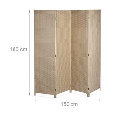 an image of a room divider with measurements for the width and height on it