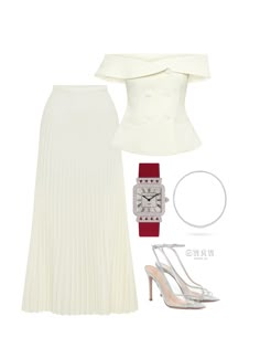 Old Money Classy, Elegant Outfit Classy, White Outfit, Classy Work Outfits, Modest Fashion Outfits, Casual Style Outfits