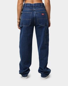 Dickies Relaxed Fit Carpenter Jeans Stone Washed In | Culture Kings Dickies Relaxed Fit Carpenter Pants, Dickies Baggy Jeans, Dickies Jeans Outfits Women, Dickies Jeans Outfit, Carhartt Jeans Women, Carpenter Jeans Outfit, Dickies Pants Outfits Women, Carpenter Pants Outfit, Dickies Outfit