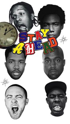 the poster for stay sharp with four different faces