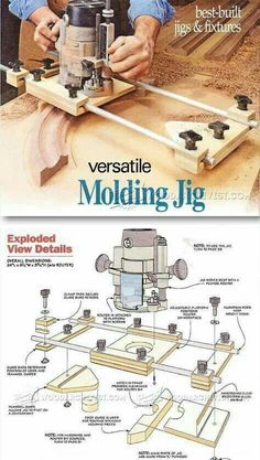 an instruction manual on how to use a table sawing jig for woodworking