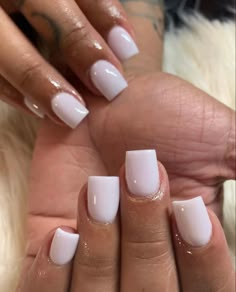 Nails Grunge, Ombre Acrylic Nails, White Acrylic Nails, Grunge Nails, Her Nails, Simple Acrylic Nails, Short Square Acrylic Nails