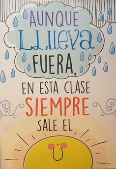 an advertisement for the spanish language book, el mundo lllueva fuera en esta classe sempre sale