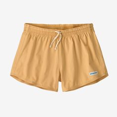 The Home Waters Volley Shorts feature 59% organic cotton/28% recycled polyester/13% spandex ripstop with four-way stretch and a 3 inseam. They're lightweight yet durable to keep you comfortable whether you're hitting the beach or cleaning the boat. Made in a Fair Trade Certified™ factory. | Patagonia Women's Home Waters Volley Shorts - 3" Inseam in Beeswax Tan, Large - Organic Cotton/Recycled Polyester Patagonia Shorts Outfit, Patagonia Shorts Women, Sky Ranch, Minimalism Fashion, 20s Style, Patagonia Shorts, Patagonia Women, 20s Fashion, Birthday Wish List