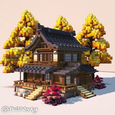 an image of a house made out of lego blocks