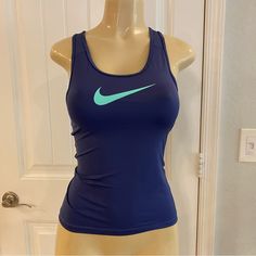 Brand New, Plastic From Tags Still Attached Firm On The Price Individually But You May Bundle And Make Me An Offer Skate Blue Nike Tank Top, Nike Tank, Nike Tops, Nike Dri Fit, Dri Fit, Nike Women, Tank Top, Womens Tops, Tank Tops