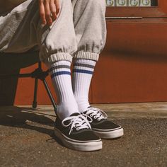 The all-purpose vintage stripe crew sock is the newest addition to Votta's line-up. An homage to the iconic 70's fashion trend, accentuate your active lifestyle with a retro striped design and vintage feels. Our careful blend of lush combed cotton, polyester, elastane, and nylon is designed to keep your feet dry, cool, and comfortable. Available in a multitude of color combinations. Retro White Socks For Winter, Retro Striped Cotton Socks, Stripe Socks, Crew Sock, Striped Socks, White Sock, Active Lifestyle, 70s Fashion, Fashion Trend