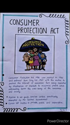 an advertisement for the consumer protection act