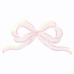 a pink ribbon with a bow on it