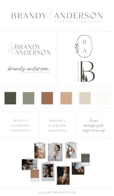 the brand identity for brandy anderson