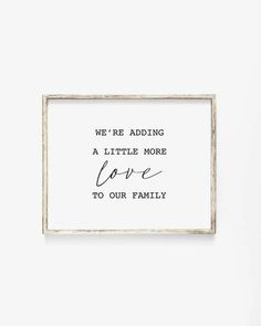 we're adding a little more love to our family framed art print on white wall