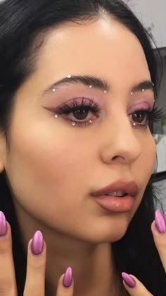 Maddy Euphoria, Gem Makeup, Concert Makeup, Crystal Makeup, Rave Makeup, Smink Inspiration