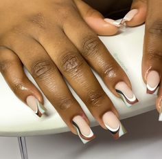 Nice Simple Nails, Simple Nails Acrylic Short, Simple Nails Acrylic, Ballerina Acrylic Nails, Nails Acrylic Short, Brown Acrylic Nails, Gel Toe Nails, Acrylic Nail Shapes, Acrylic Toe Nails