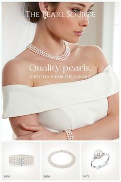 These gemstones are considered a classic favorite. As the most common pearl color created by the oyster, white pearls have been the air of sophistication, class, and status for centuries. And, in recent years, these gems have topped the charts of some of the hottest fashion trends. Wedding Pearls, Oyster White, Decorating Styles, Pearl Wedding, Hottest Fashion Trends, The Pearl, Jewelry And Accessories, Pearl Color, Pearl White