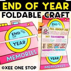 an end of year foldable craft for kids to use in their homes and school