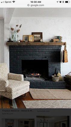 a living room filled with furniture and a fire place