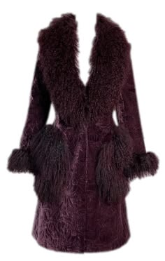 F/W 2000 Christian Dior by John Galliano Burgundy Curly Lamb Velvet Coat Jacket | eBay Christian Dior John Galliano, Dior Coat, Dior By John Galliano, Dior Clothing, Fran Fine, Vintage Clothes Women, Velvet Coat, Coat Design, John Galliano