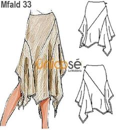 the sewing pattern for this skirt is very easy to sew