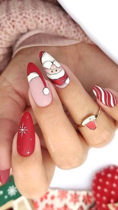 Candy Cane Nails