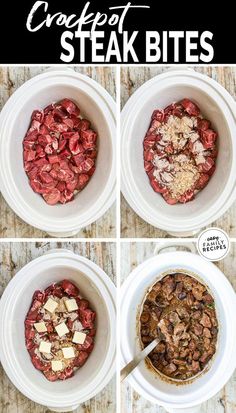 steps to make crockpot steak bites