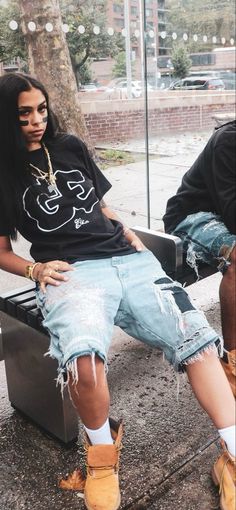 Gio Ramos Style, 90s Fashion Tomboy, Gio Ramos Outfits, Tomboy Baddie Outfits, Ft.gioo Outfits, Ft Gio Outfits, Giovanna Ramos Outfits, Ft Pics