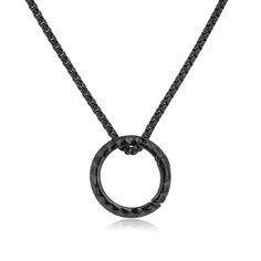 PRICES MAY VARY. Details: This mens black ring holder necklace is made of durable stainless steel. Crafted with an antique finish and spring buckle Size: 23*3.5mm Diameter Circle Ring Pendant with 24"(60cm) Stainless Steel Chain Exquisite stainless steel ring pendant necklace: The surface is not easy to change, long-term wear, smooth edges This ring holder pendant is designed to present as a wonderful present to the one you care about and show each one in closest circle no matter which is love o Ring Holder Pendant, Solid Necklace, Ring Holder Necklace, Mens Black Ring, Friendship Jewelry, Black Ring, Circle Ring, Stainless Steel Ring, Mens Pendant