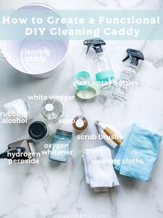 how to create a functional diy cleaning caddy for your home or office using essentials