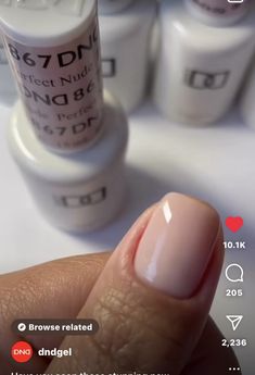 Dnc Nail Colors Gel Neutral, Dnd Neutral Nails, Dnd French Manicure, Gel Nail Colors Summer 2023, Neutral Dnd Nail Colors, Dnd Neutral Gel Polish Colors, Dnd Milky White Polish