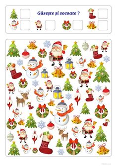 christmas stickers with santa claus and snowmen on the side, in different colors