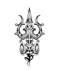 Trishul Back Tattoo, Shiva Trishul Tattoo Design, Trisula Tattoo, Trishul Tattoo Design, Simple Compass Tattoo, Band Tattoos For Men, Trishul Tattoo