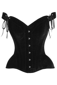 Fullbust corset made of premium velvet fabric Front Busk Closure Sweetheart Neckline Adjustable Straps 6" Modesty Panel Spiral Steel Bones throughout body of corset Flat steel bones at front and back Ribbon lace-up back for cinching Waist Tape Hand Wash Cheshire Costume, Kill Costume, Kitty Cheshire, Raven Cosplay, Corset Black, Velvet Corset, Dnd Ideas, Modesty Panel, Waist Cincher Corset