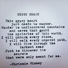 a poem written in black ink on white paper with the words gyssy heart