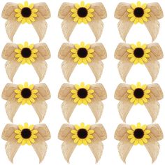 PRICES MAY VARY. Novel sunflower bow: there is a yellow sunflower in the middle of the burlap wreath bow, mainly available in vigorous yellow color, cute and attractive, full of rustic and natural flavor, classic and not easy to go out of date, suitable for various decorative usages Sufficient quantity: there are 12 pieces summer sunflower burlap bows in the package you will get, large quantity to satisfy your daily decorative needs, a nice addition to your indoor and outdoor decoration, easy fo Fall Christmas Tree, Sunflower Burlap Wreaths, Diy Crafts Home, Wreath Burlap, Fall Tree, Burlap Bow, Sunflower Decor, Burlap Bows, Yellow Sunflower