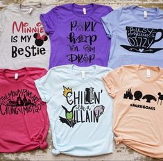 Disney shirt ideas Disney Shirt Ideas, Disney Trip Shirts, Fest Outfits, Going To Disney, Trip Shirts, Disney Outfit, Disney Dreams, Disney Ideas, Disney Clothes