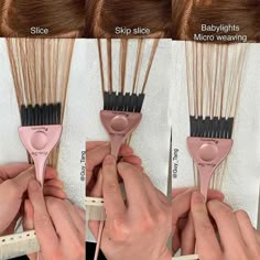 Highlights are the blonding technique for adding pops of dimension in the face-frame so here's how to foil highlights three ways courtesy of Guy Tang! Hair Color Placement, Hair Foils, Foil Highlights, Hair Highlight, Guy Tang, Color Formulas, Hair Color Formulas, Cosmetology School, Hair Techniques