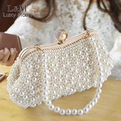 Bridal Beading, Bohemian Clutch, Wedding Dinner Party, Pearl Party, Clutch Pattern, Bridal Clutch, Women Crossbody Bag, Party Purse