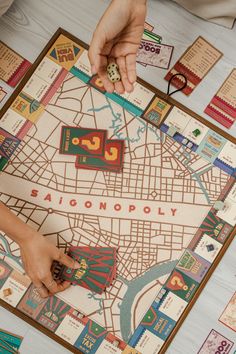 Maztermind Crafted Monopoly Canvas Monopoly Board Aesthetic, Retro Board Games Aesthetic, Monopoly Board Design, Board Game Board, Cute Board Games, Retro Board Games, Board Game Graphic Design