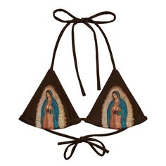 Our Virgin Mary Print ♡Adjustable triangle cups ♡Flexible bikini straps ♡Soft and stretchy material with UPF 50+ ♡Double-lined to prevent sheerness ♡Machine wash delicate, hang dry ♡An Exclusive Original Print Adjustable Triangle Swimwear For Festival, 23 And Me, Best Amazon Buys, Our Lady Of Guadalupe, Lady Of Guadalupe, Vintage Swimsuits, Best Amazon, Dream Clothes, Our Lady