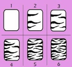 Step by step how to paint zebra print. Nail design. Zebra Nail Art, Zebra Print Nails, Animal Print Nails Art, Business Nails, Acrylic Nails At Home, Zebra Nails, Art Deco Nails, Punk Nails, Nail Drawing