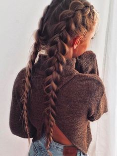 Love this!! Wish someone could French plait my hair Picture Day Hair, Side Braid Hairstyles, Cool Braids, Grow Hair Faster, Festival Hair