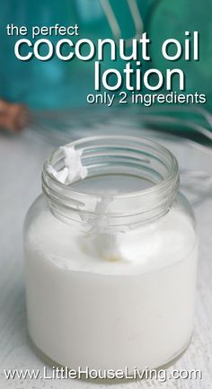 Homemade Coconut Oil Lotion Whipped Coconut Oil Lotion, Coconut Oil Lotion Recipe, Whipped Coconut Oil, Coconut Lotion, Coconut Oil Lotion, Homemade Coconut Oil, Oil Cleansing, Lotion Recipe