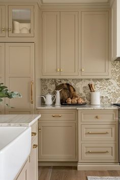 the kitchen is clean and ready to be used for cooking, baking or other purposes