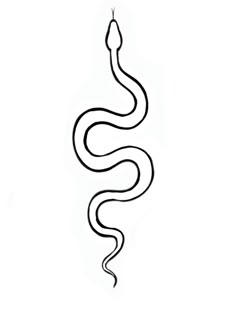 a black and white drawing of a snake