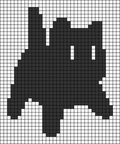 a black and white cross stitch pattern with squares